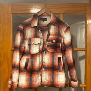 Kendall + Kylie plaid shacket